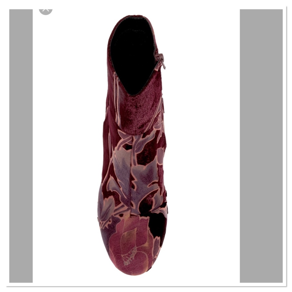 Steve Madden Goldie Block Heel Mid Floral Booties - Picture 6 of 8
